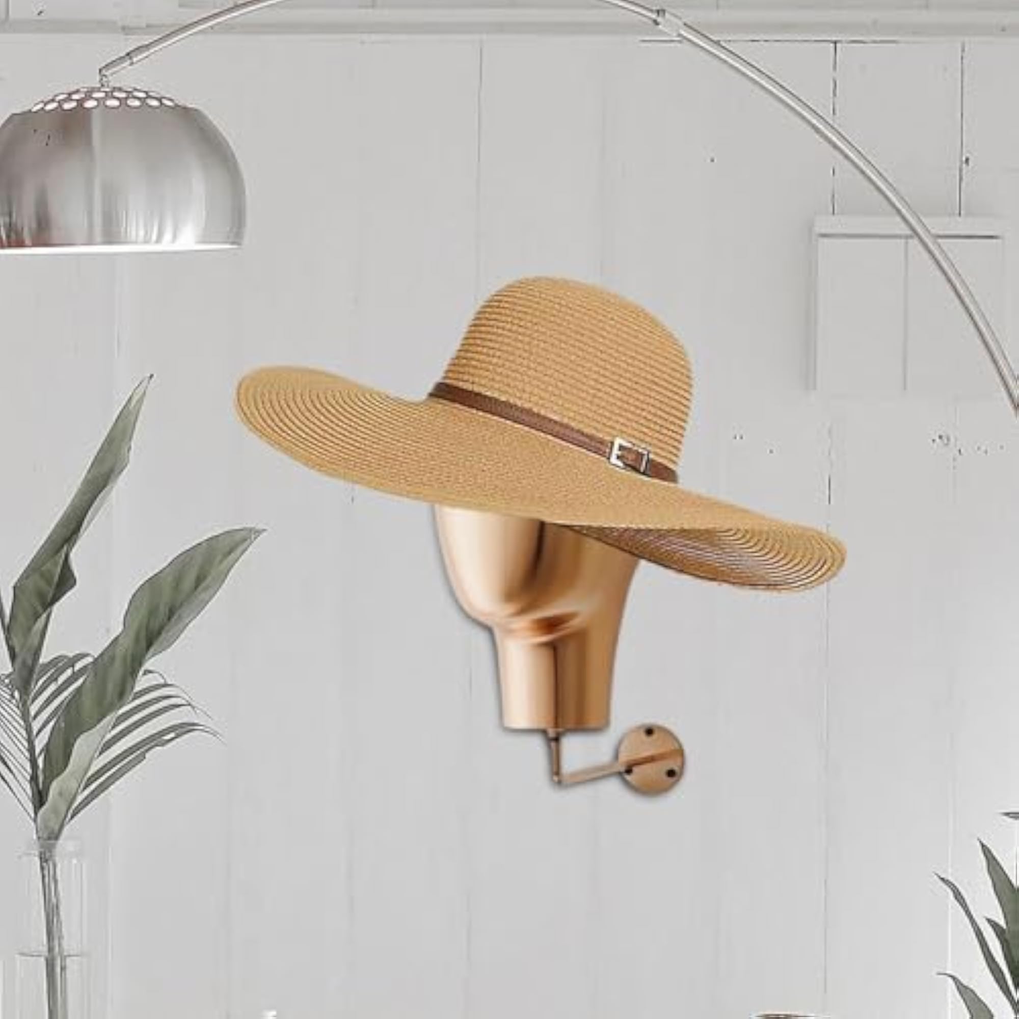 Wall-Mounted Hat Display Rack for Shops